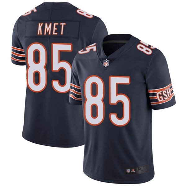 Men's Chicago Bears #85 Cole Kmet Navy Vapor untouchable Limited Stitched NFL Jersey